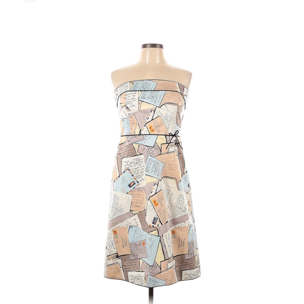 NWT!! J.CREW LOVE LETTER NOVELTY POSTCARD DRESS SIZE 10